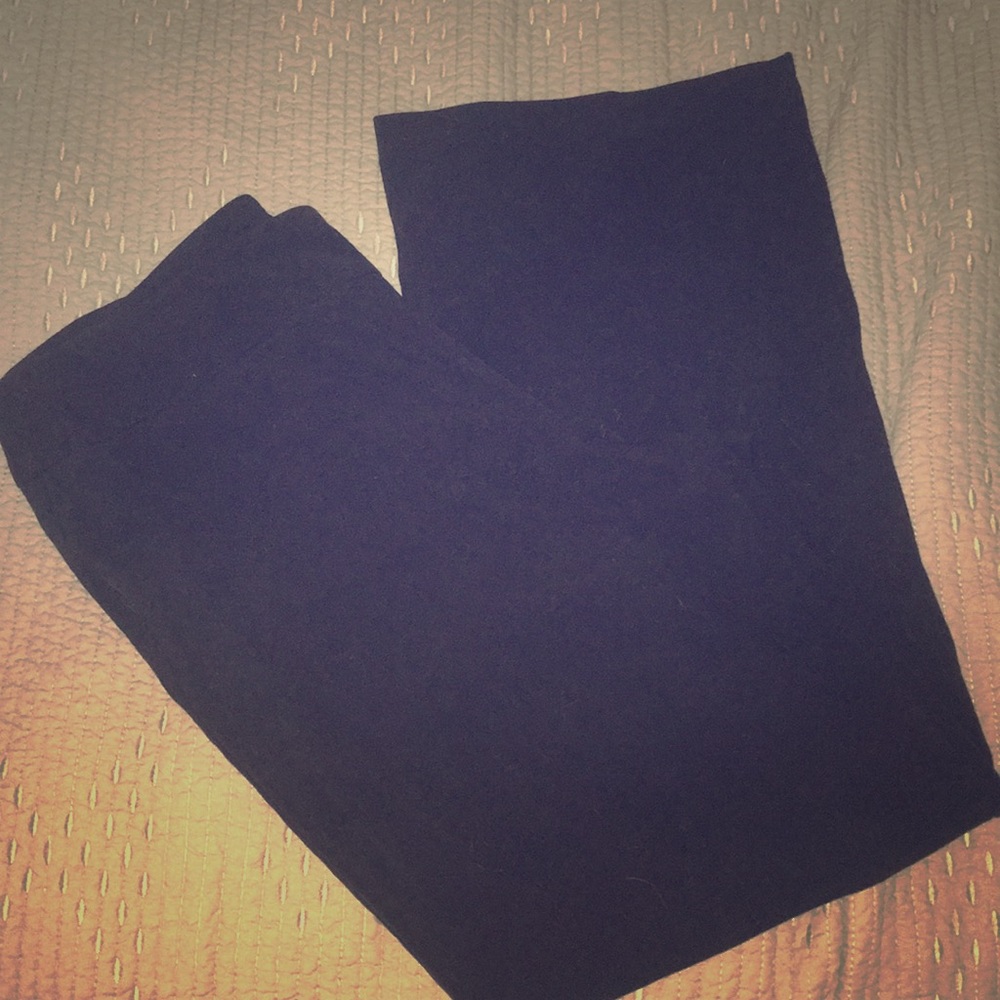 Black wide leg work pants.